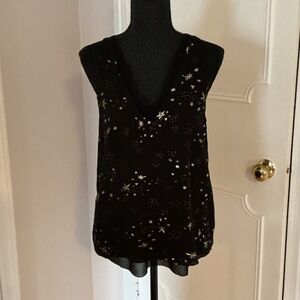 Cooper & Ella Black Star Pattern Tank Top